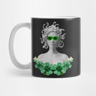 Green Saint Patricks Day Medusa Mug